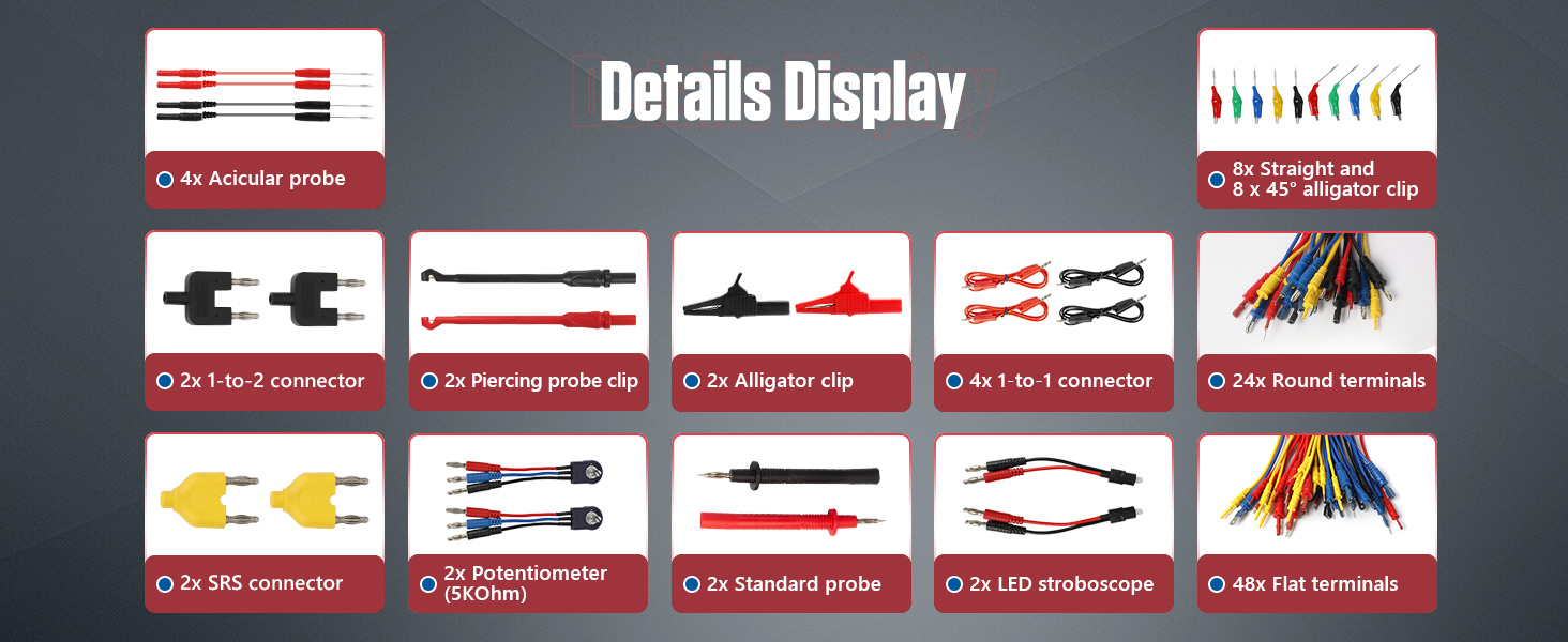 Multimeter Test Leads Kit 104 Pieces