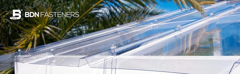 Polycarbonate Roofing Fasteners Application