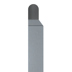 Micro 100 Brazed - Grooving Tools - FRT Style - Full Radius (Convex)