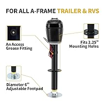grease zerk, 6" footpad, 2.25" mounting holes