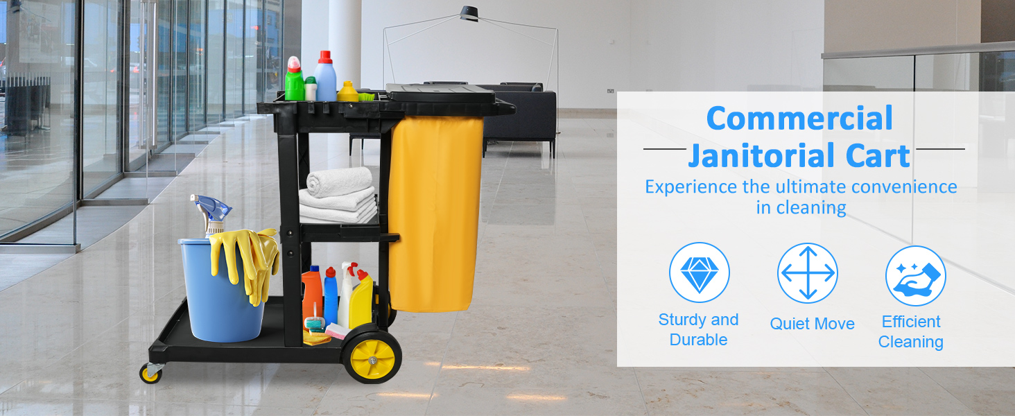 Janitorial Cleaning Cart