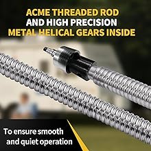 ACME Threaded Rod and Metal Helical Gears