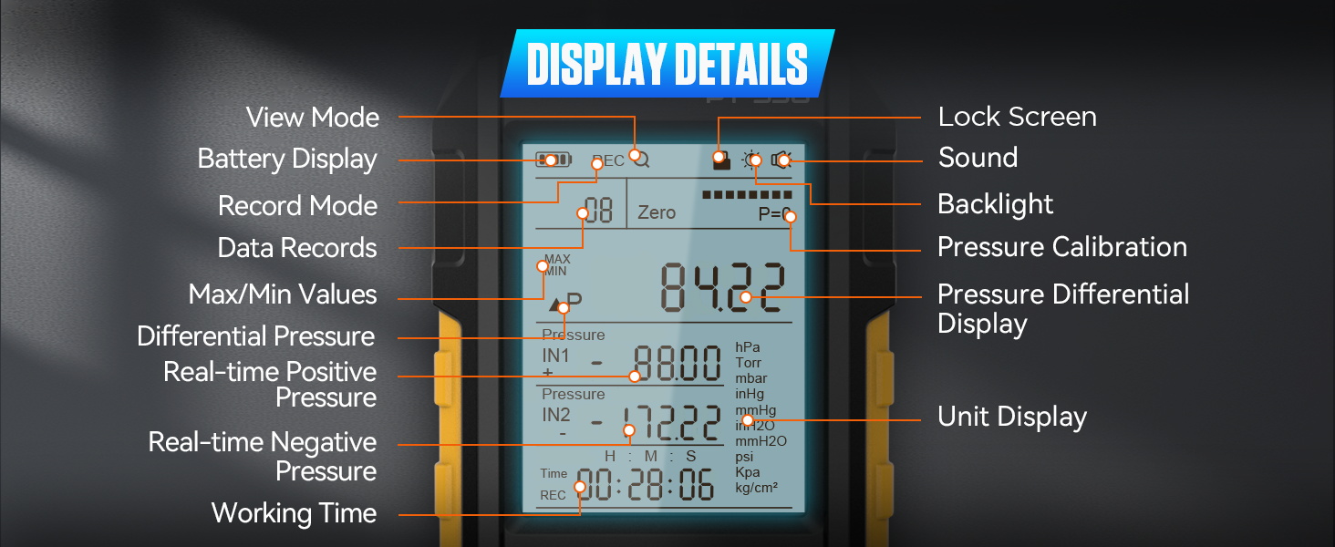 Professional Air Pressure Meter