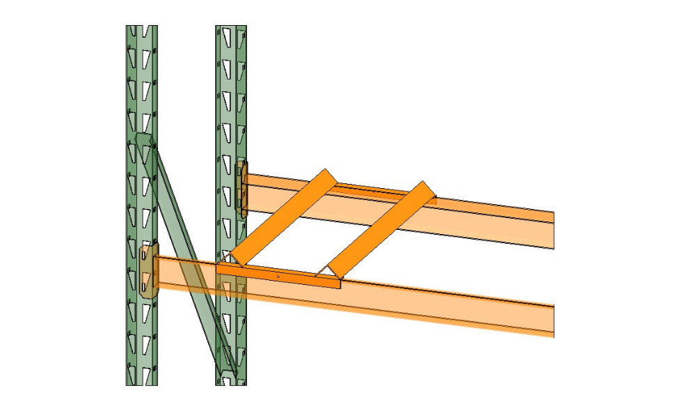 EGA Products Orange Pallet Rack Drum Cradle DC4220
