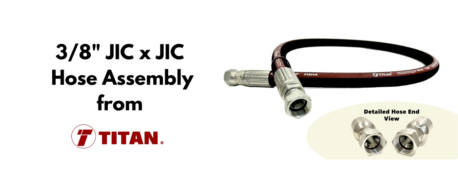JIC x JIC 3/8 hose assembly