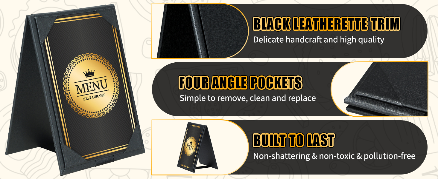Table Tent Triangle Menu Holders