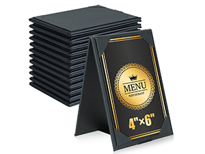 leather menu holder