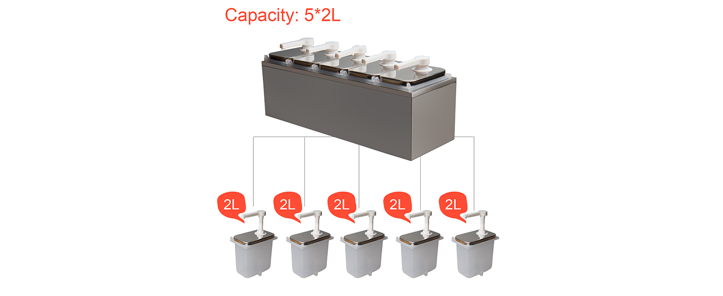 plastic 2L-5 Pump Head:"Mega 10L capacity, event catering hero" 