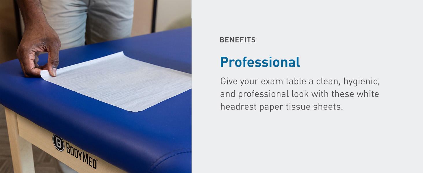 BodyMed Headrest Paper Sheets without Slit (Premium)