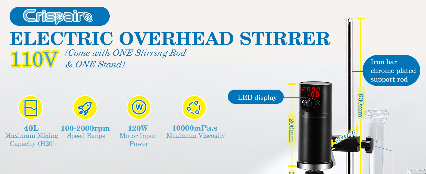 Crispaire Electric Overhead Stirrer
