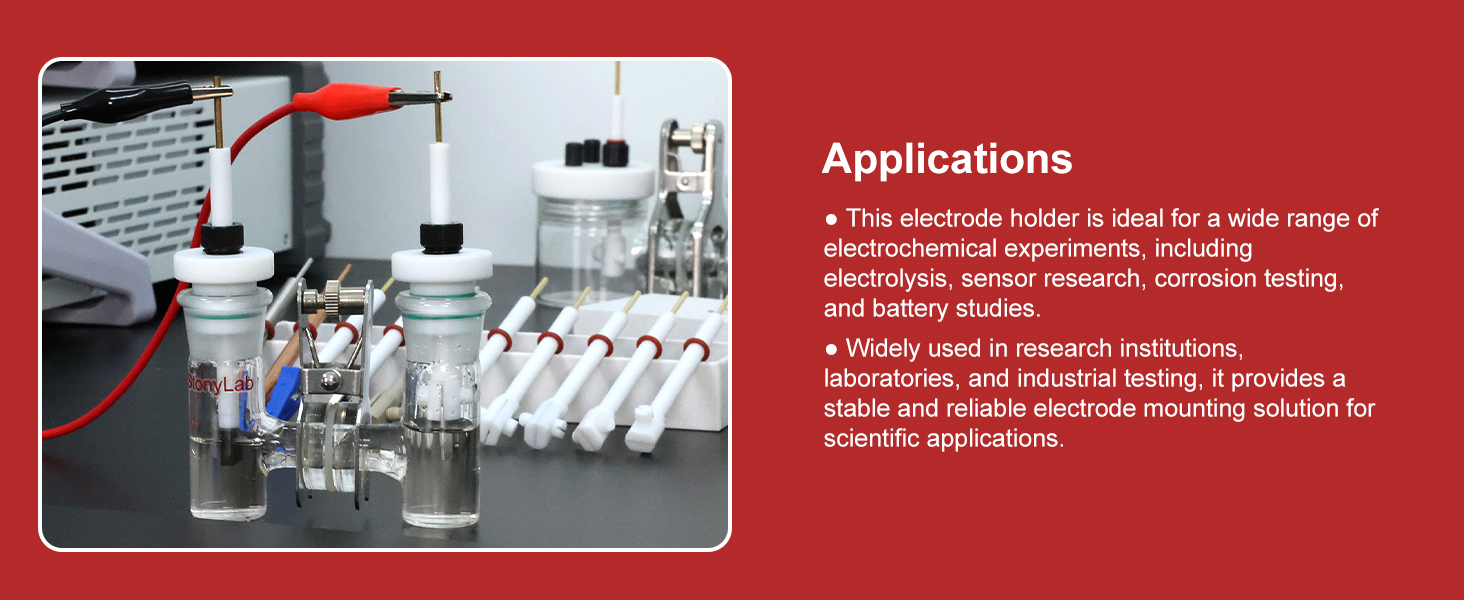 Platinum Electrode Holder for Electrochemistry