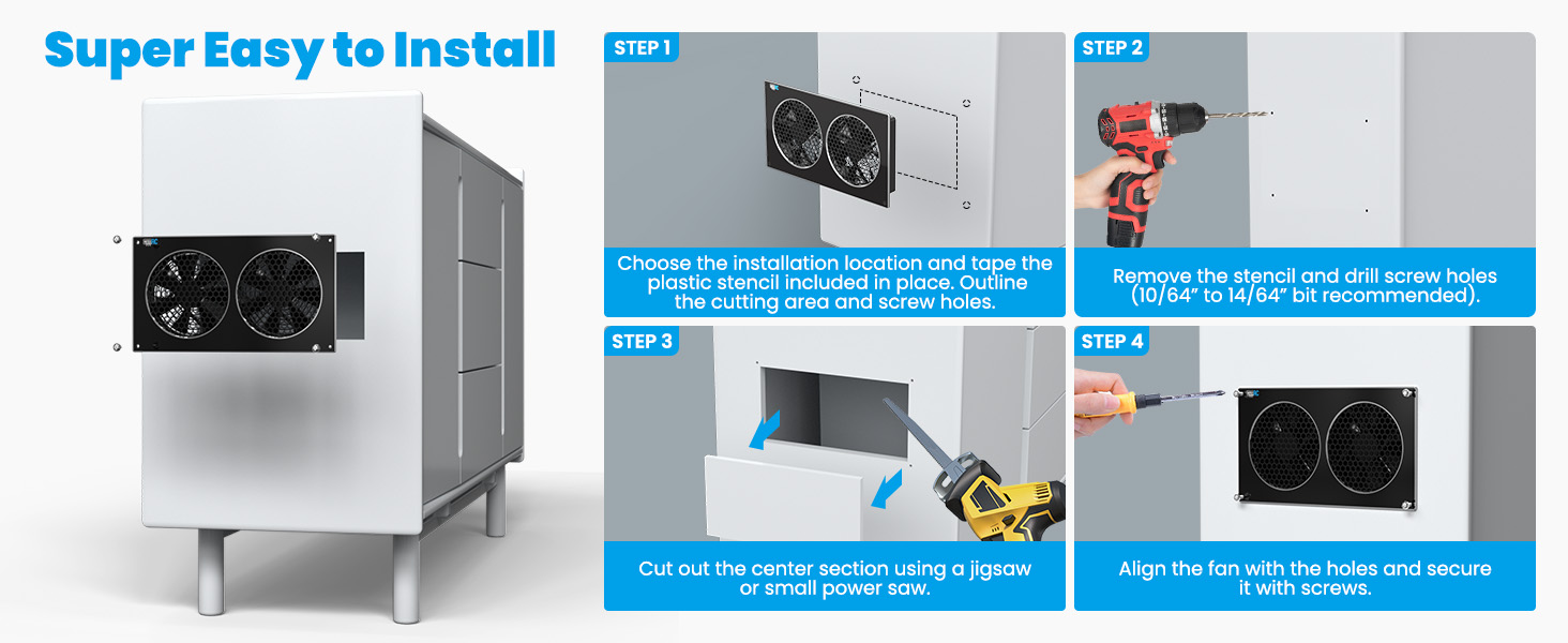 Video Cabinet Cooling Fan