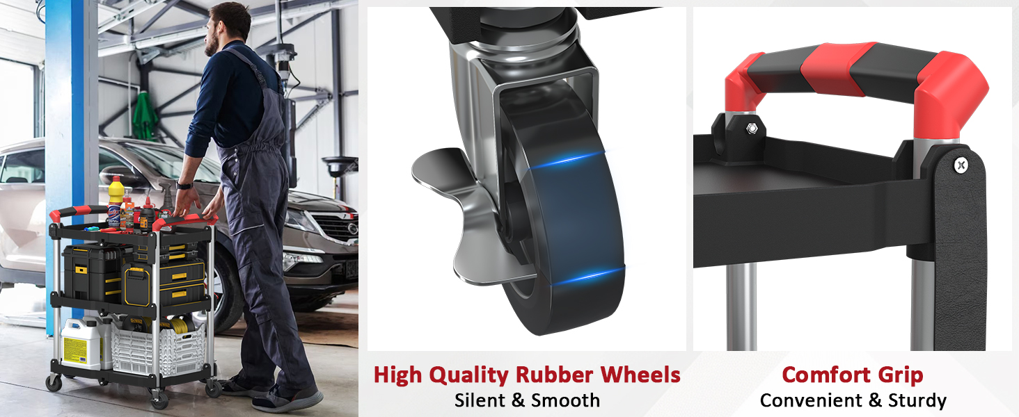 collapsible cart with wheels
