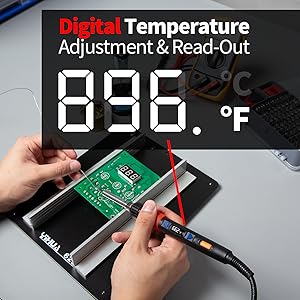 adjustable temperature digital soldering iron