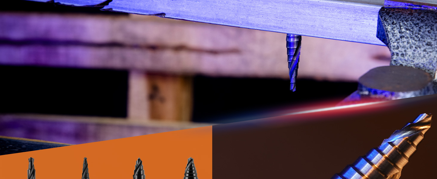 hss metal drill bits stepped up