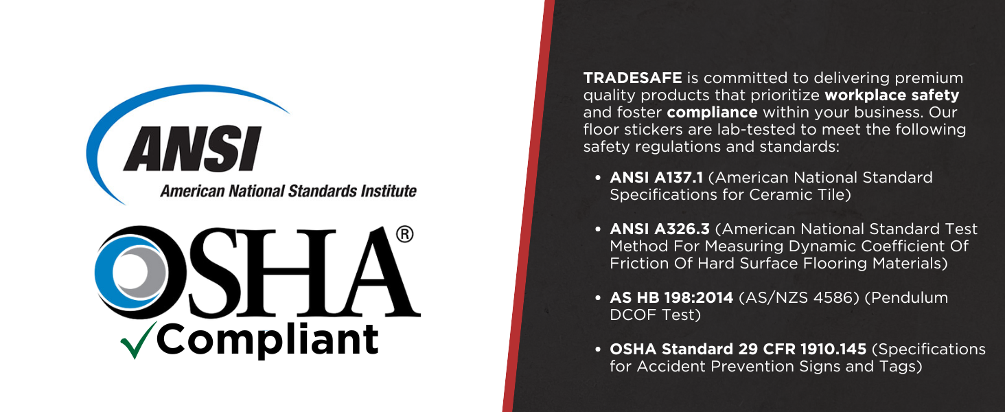 osha compliant floor signs sticker adhesive signage vinyl