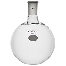 Laboy Glass 1000mL Single Neck Round Bottom Boiling Flask Heavy Wall 24/40 Joint Distillation Flask