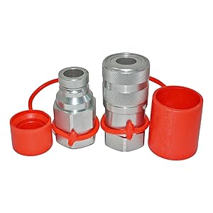 1″ Flat Face High Flow Hydraulic Quick Connect Female Coupler, 1″ NPT Thread