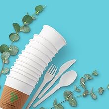 paper products, cups, utensils