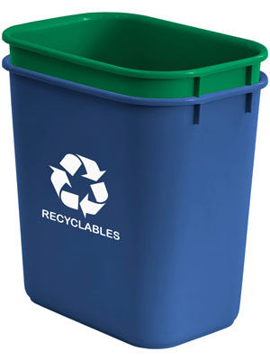 wastebasket waste basket trash stackable recycle garbage compost boxe container rubbermaid trash bag
