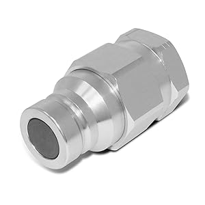 1″ Flat Face High Flow Hydraulic Quick Connect Female Coupler, 1″ NPT Thread