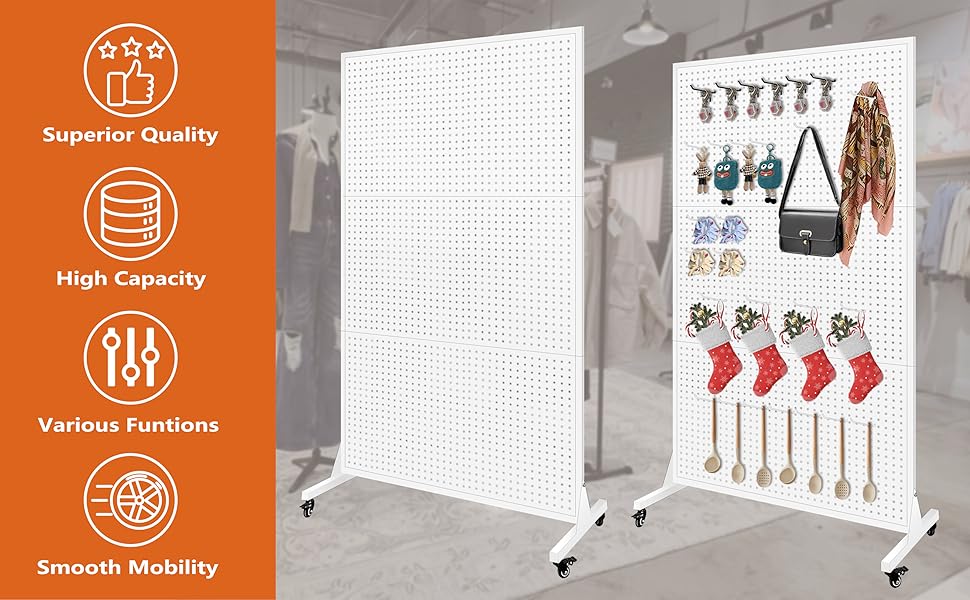 extra large pegboard white