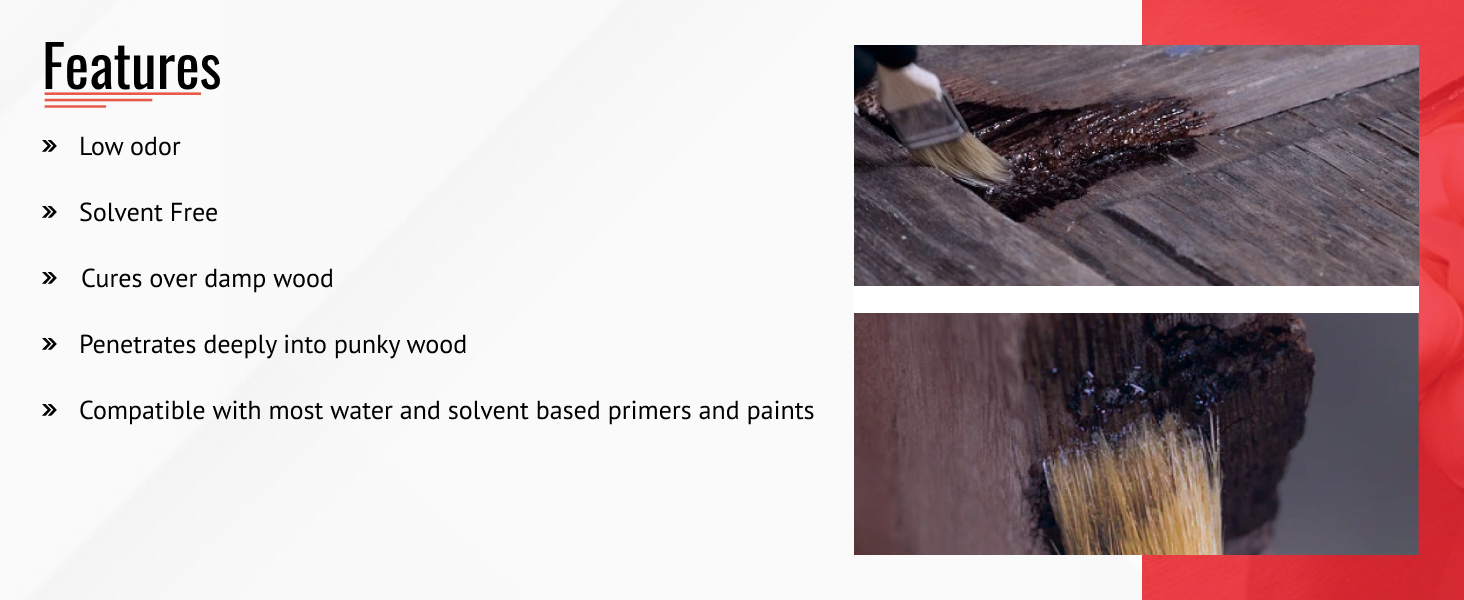 Penetrates deeply into punky wood