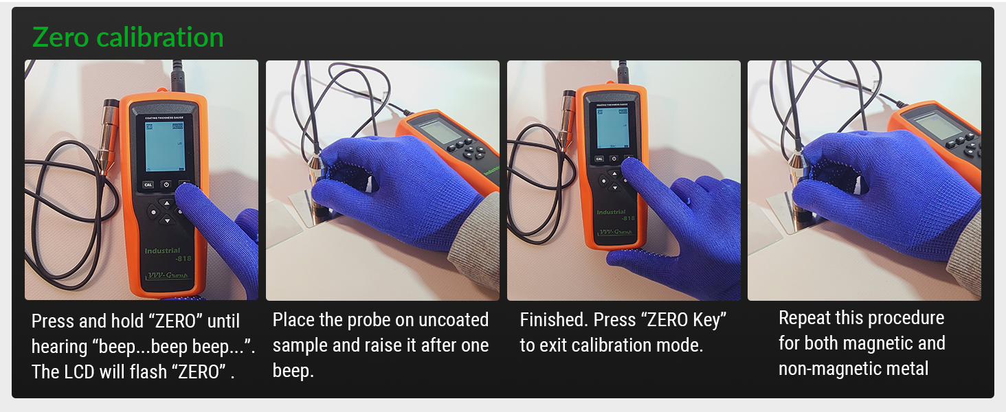 industrial paint thickness gauge calibration