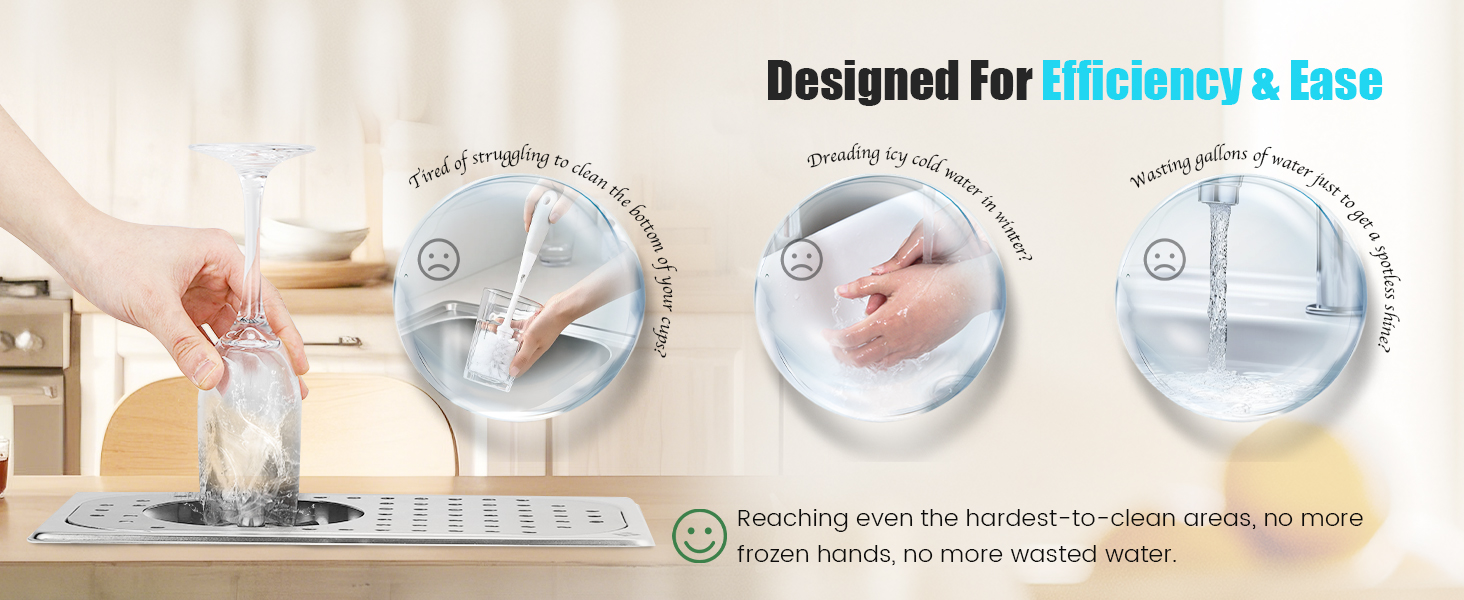 Huanyu cup rinser designed for efficiency and ease