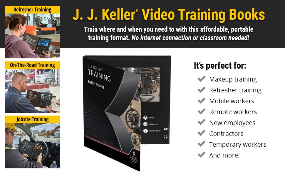 Video Training Books train where/when you need to with portable training format. No internet needed!