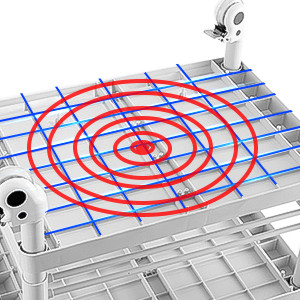 Mobile Medical Cart, 2 Tier Trolley 330 Lbs, with 2 Drawers Carts