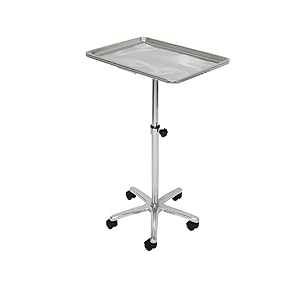 XL chrome tray on wheels