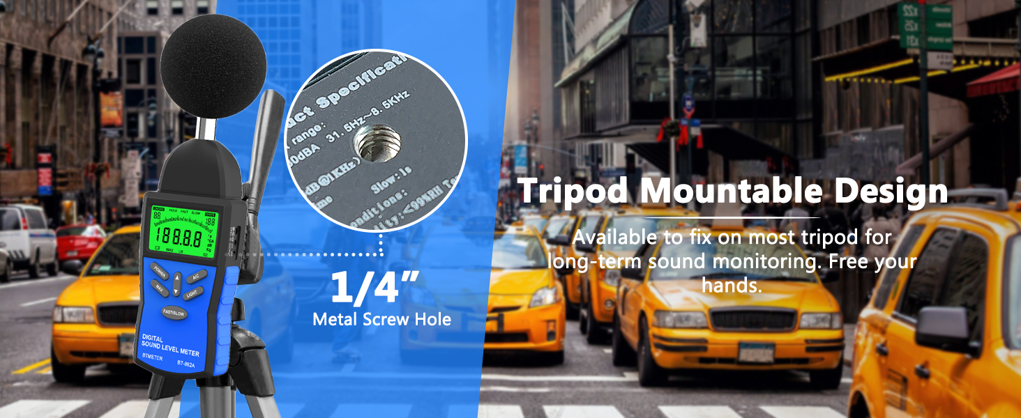 decibel meter frequency meter hz sound level meter sensor reader noise detector tester db meter