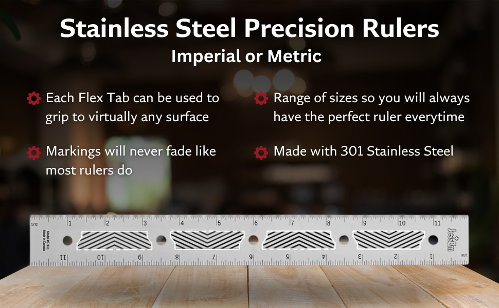 JessEm Tools, Stainless Steel Precision Rulers