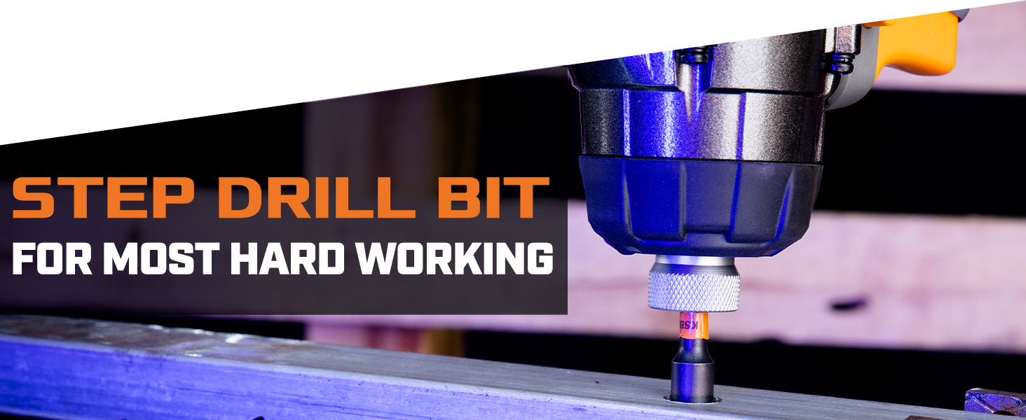 metal step drill bits