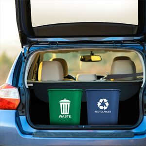 wastebasket waste basket trash stackable recycle garbage compost boxe container rubbermaid trash bag
