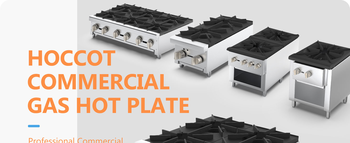 Commercial gas hot plates
