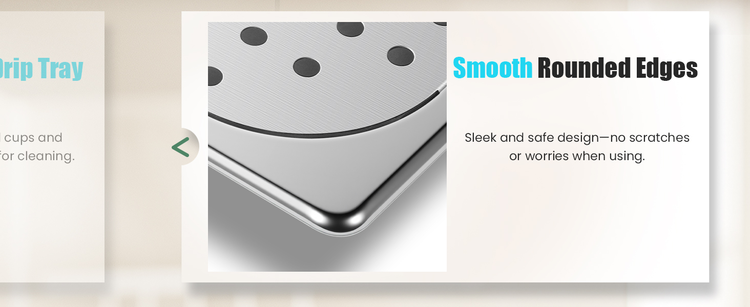 Huanyu cup rinser with smooth rounded edges