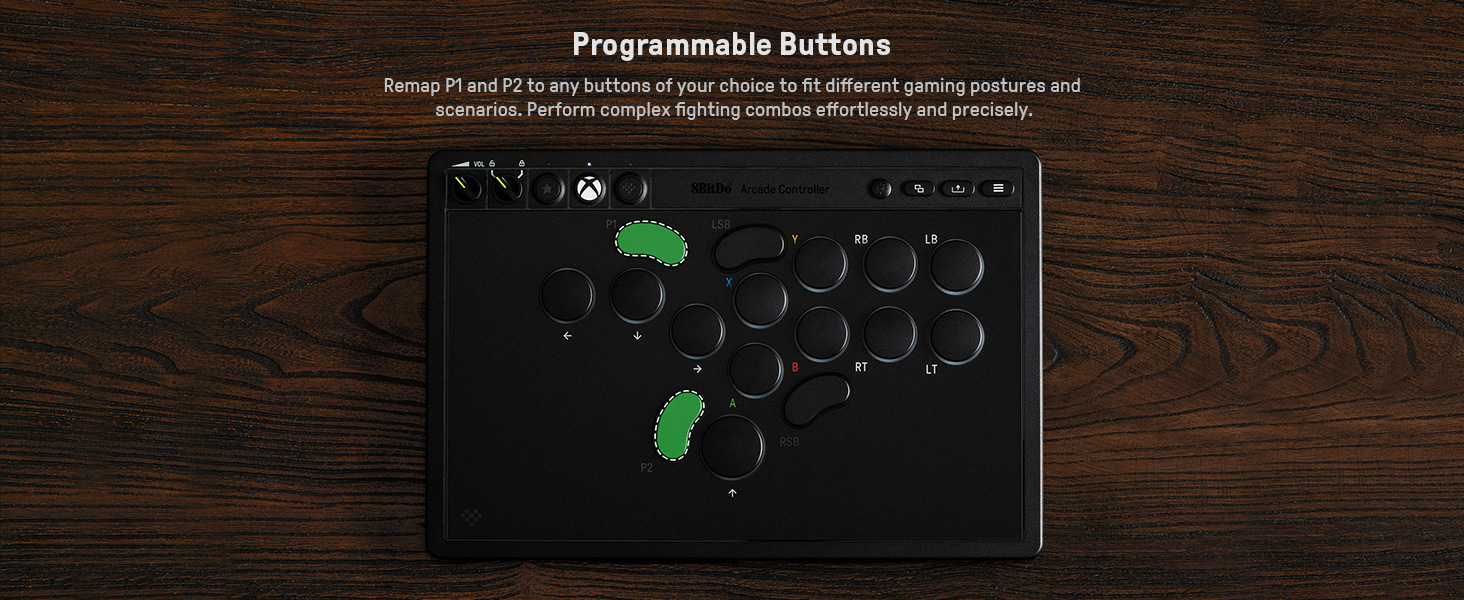 8BitDo All-Button Arcade Controller for Xbox Series X|S, Xbox One & PC