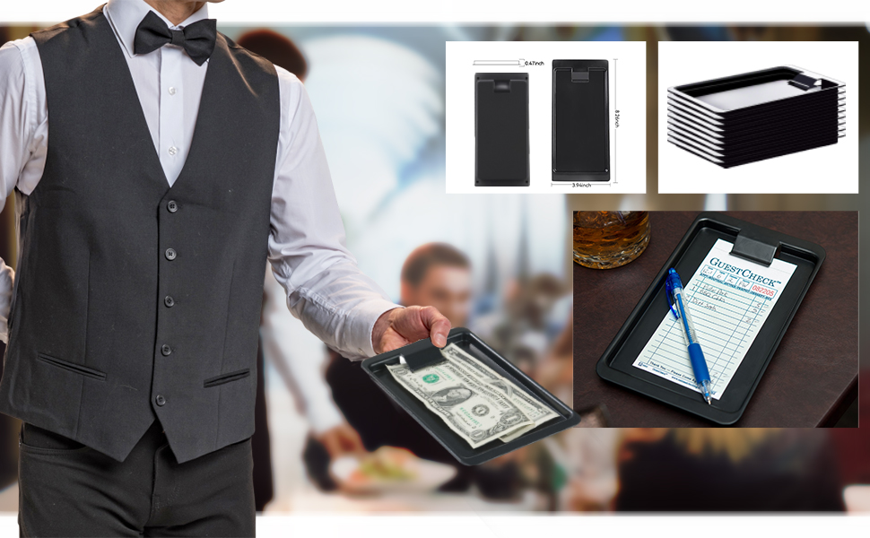 check holder tip tray