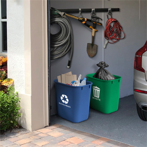 wastebasket waste basket trash stackable recycle garbage compost boxe container rubbermaid trash bag