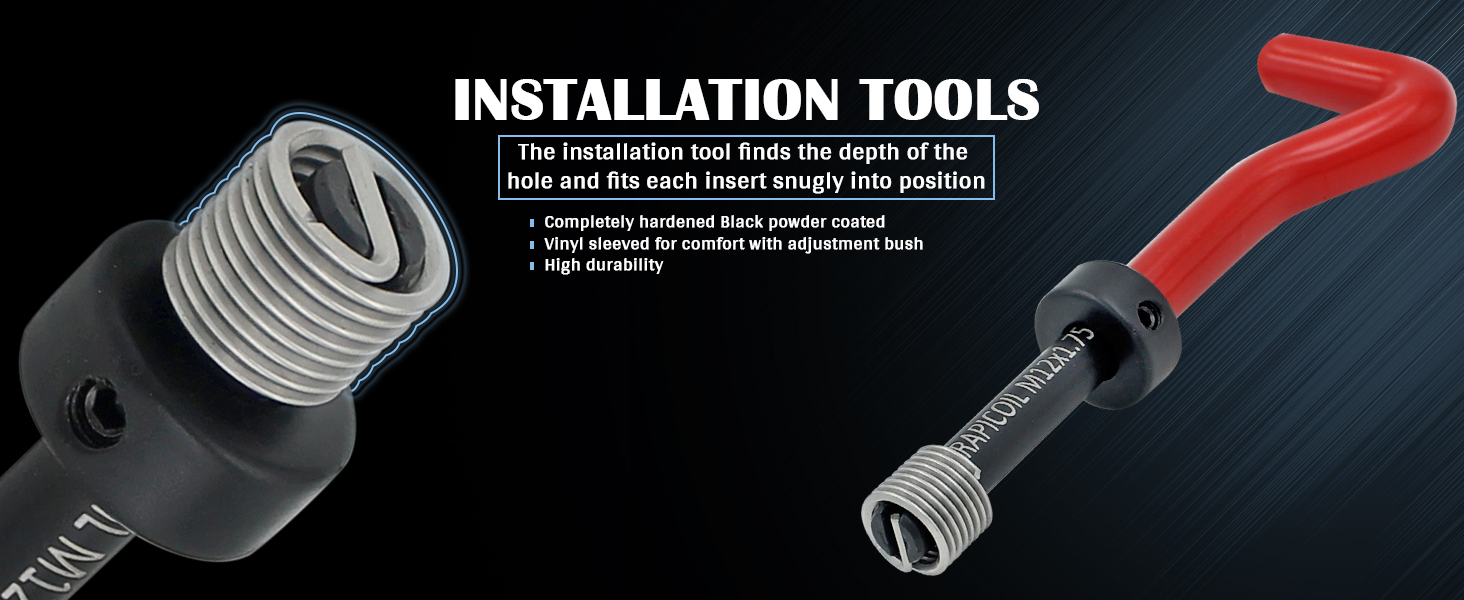 Installation tools to install helicoil insert perfectly fit
