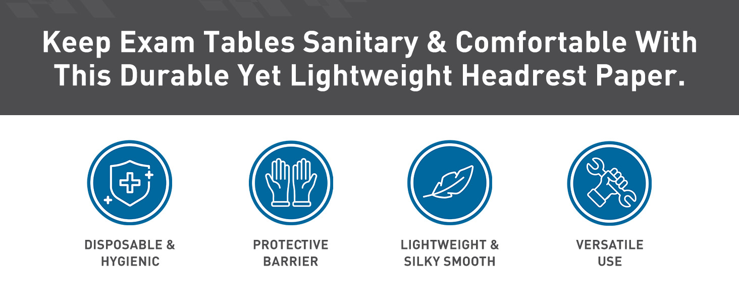 BodyMed Headrest Paper Sheets without Slit (Premium)