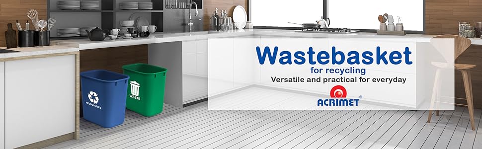 wastebasket waste basket trash stackable recycle garbage compost boxe container rubbermaid trash bag