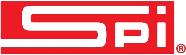 SPI logo with red over white