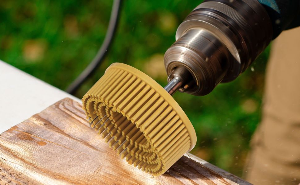Abrasive Brush Deburring Electric Disc Brush