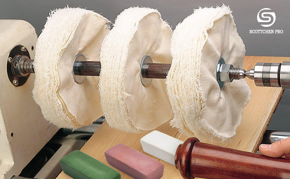 Woodworking Lathe Buffing System