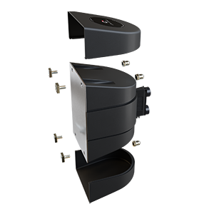 Magnetic wall mount retractable belt safety barrier crowd control stanchion caution do not enter