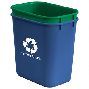 wastebasket waste basket trash stackable recycle garbage compost boxe container rubbermaid trash bag