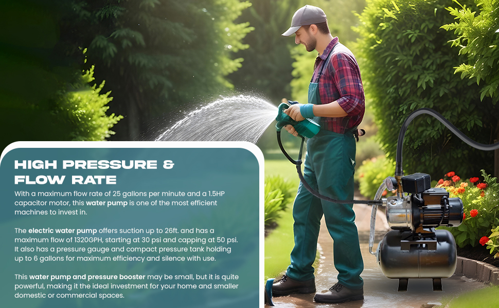 115 volt water pump 115v booster for house irrigation electric high pressure inline garden hose 